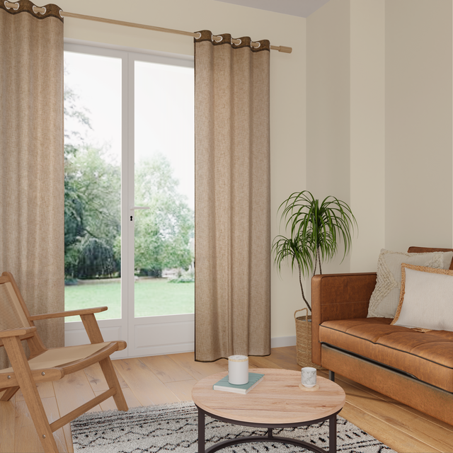 Voilage LIUM coloris chanvre 140 x 240 cm