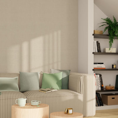 Papier peint intissé Ysée Blanc perlé