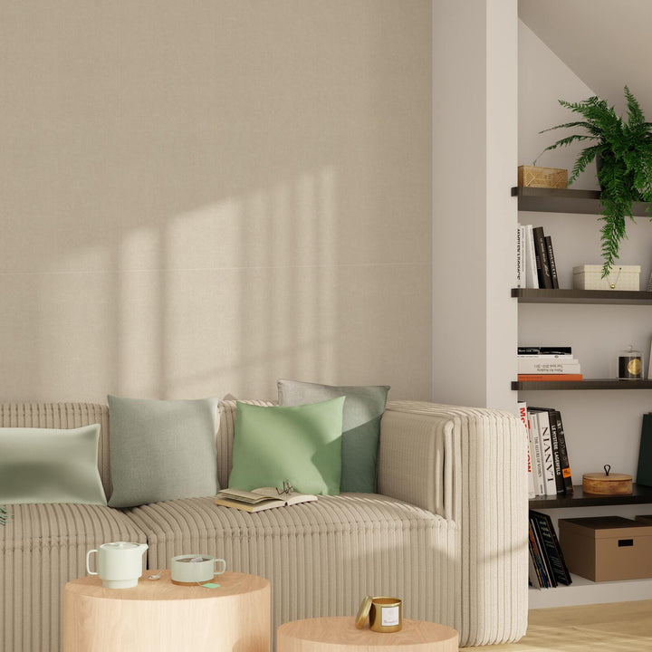 Papier peint intissé Ysée Blanc perlé