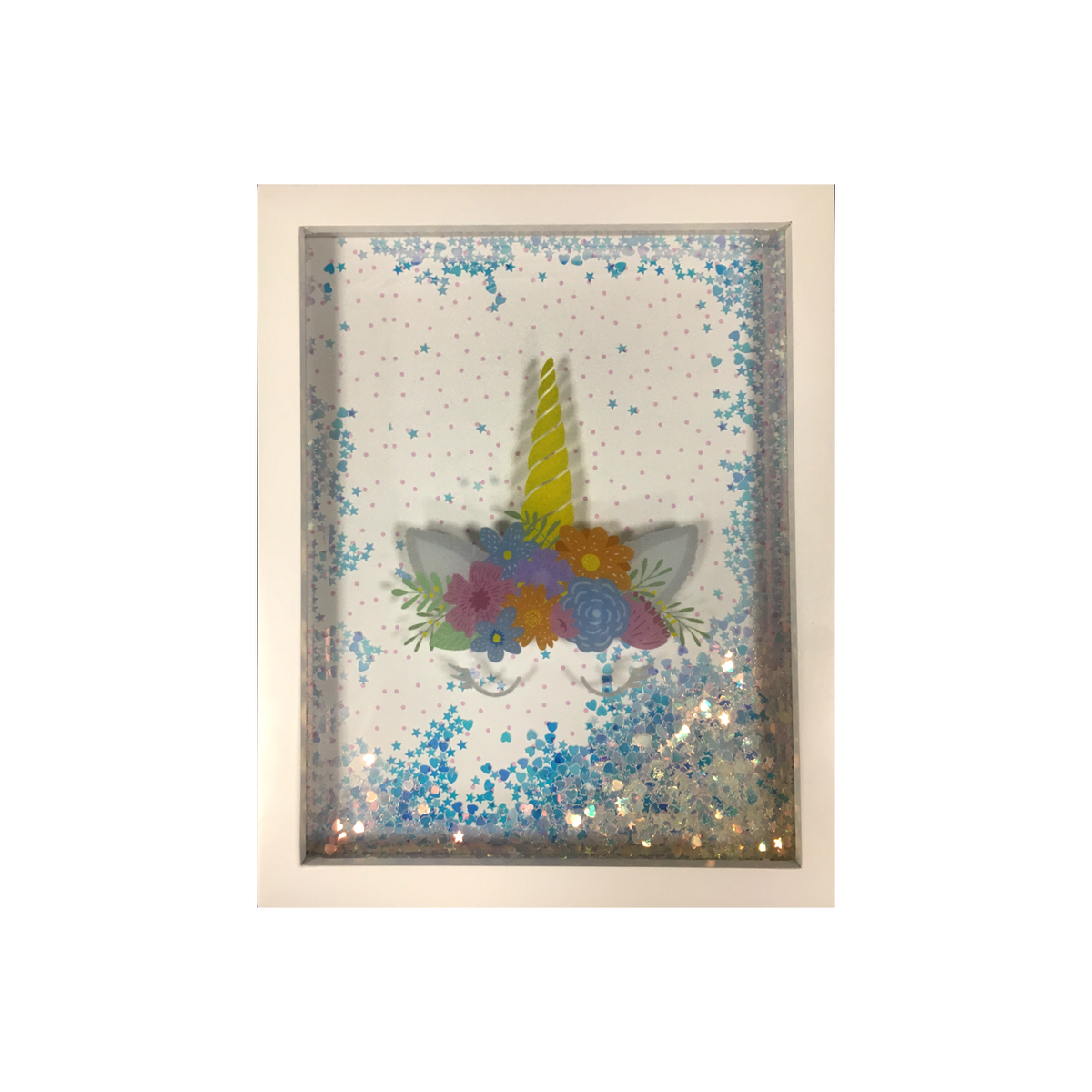 4MURS Toile embellie Glowy licorn Multicolore