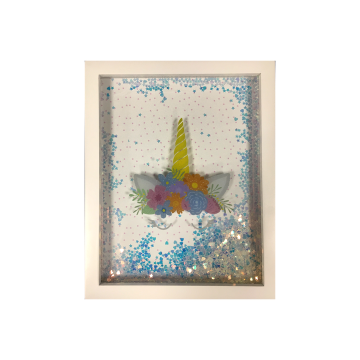 4MURS Toile embellie Glowy licorn Multicolore