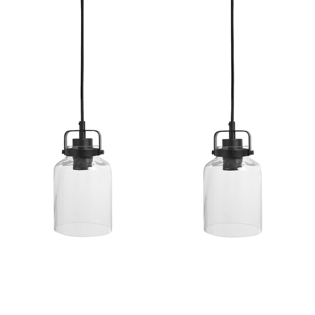 Suspension DÉTROIT coloris transparent 12,5 x 42,5 cm