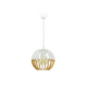Suspension Coblence Blanc et naturel