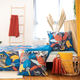 Parure de lit en satin de coton Parade Multicolore