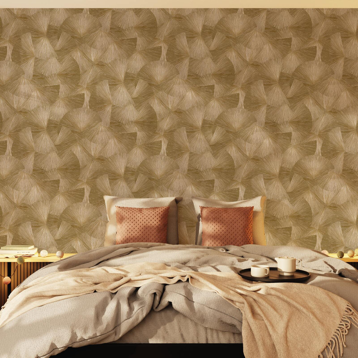 Papier peint intissé Yang Or