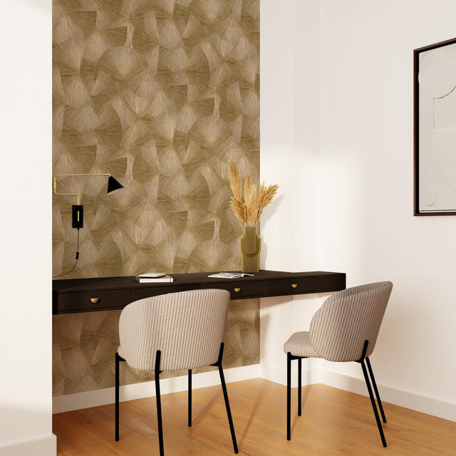 Papier peint intissé YANG coloris or