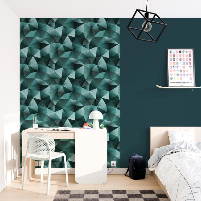 Papier peint intissé EKYNOX coloris émeraude