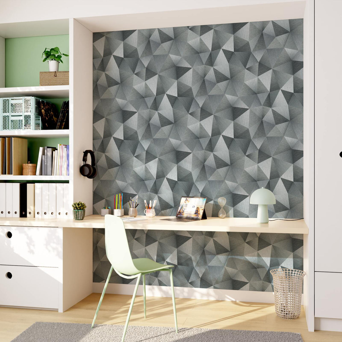 Papier peint intissé Ekynox Argent