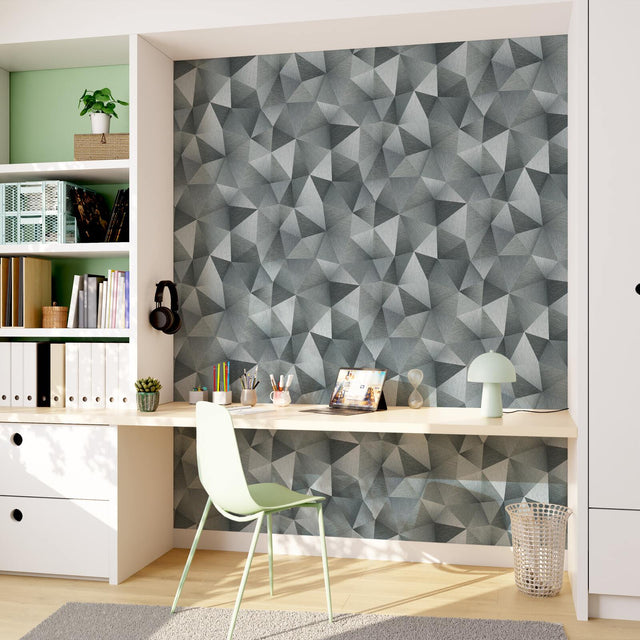 Papier peint intissé EKYNOX coloris argent