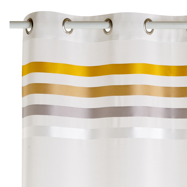 Voilage OSYA coloris ocre 140 x 240 cm