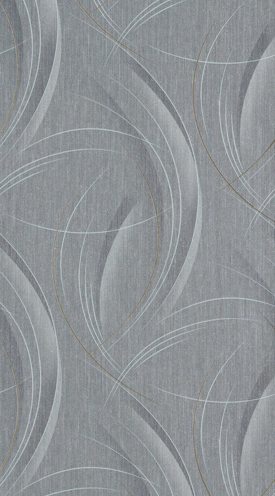 Papier peint intissé Frisson Gris métallisé
