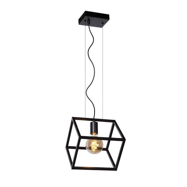 Suspension FABIAN coloris noir 28 x 25 cm