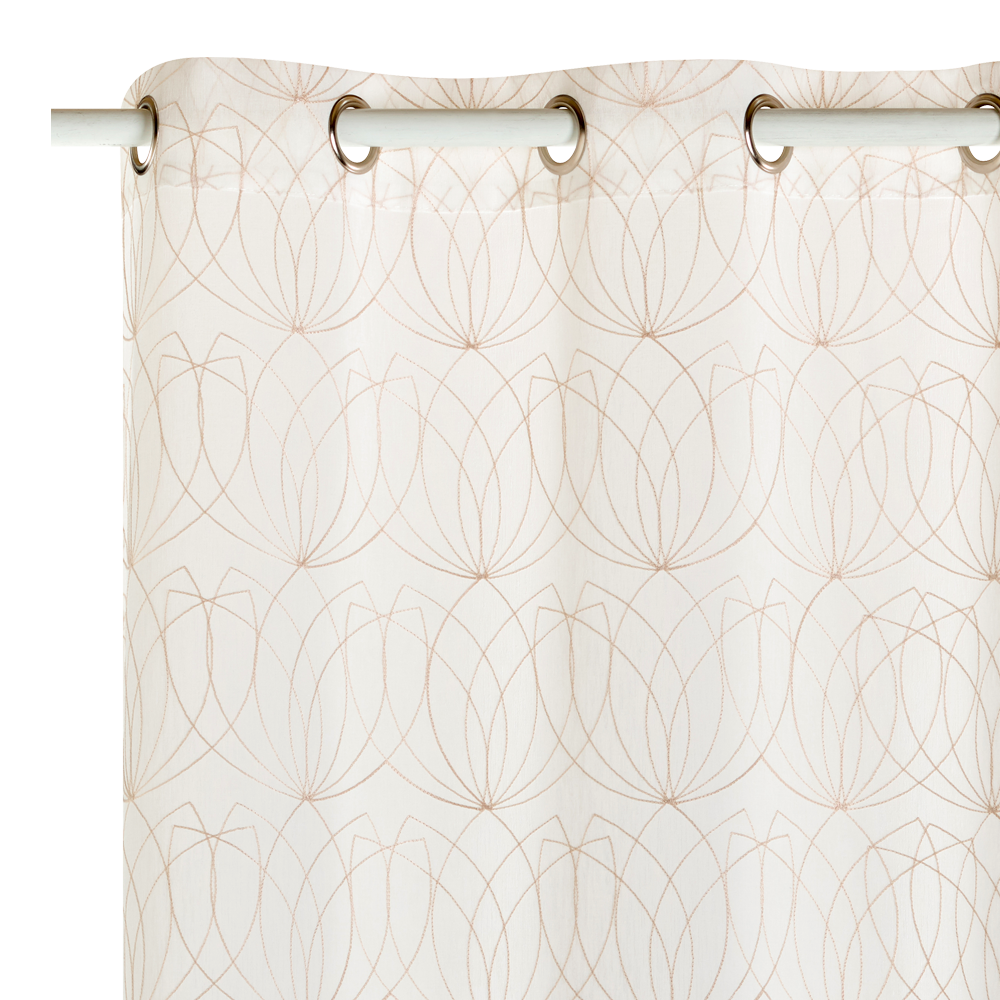 Voilage NYMPHEA coloris naturel 140 x 240 cm