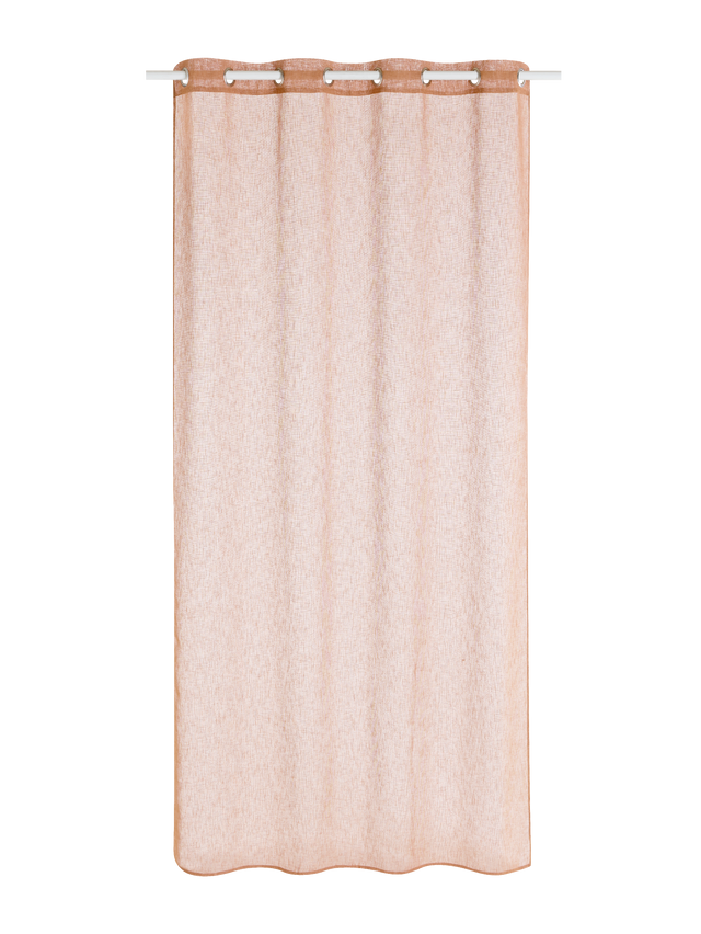 Voilage LOOM coloris camel 140 x 240 cm