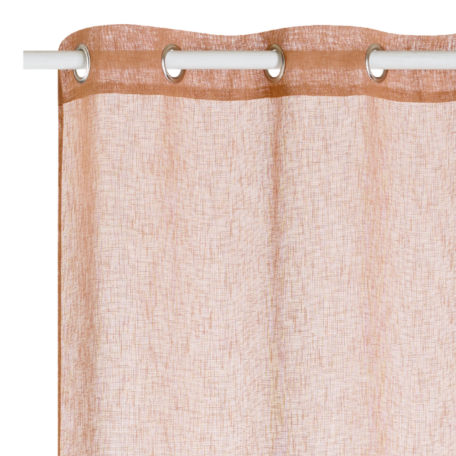 Voilage LOOM coloris camel 140 x 240 cm