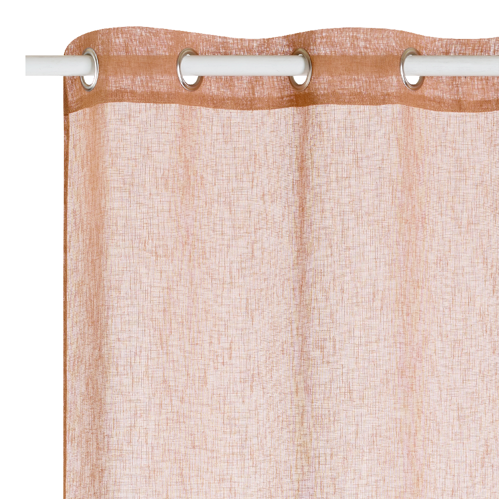 Voilage LOOM coloris camel 140 x 240 cm