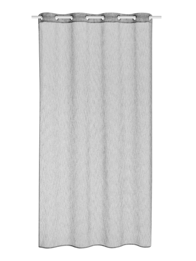 Voilage BADJI coloris gris 140 x 240 cm