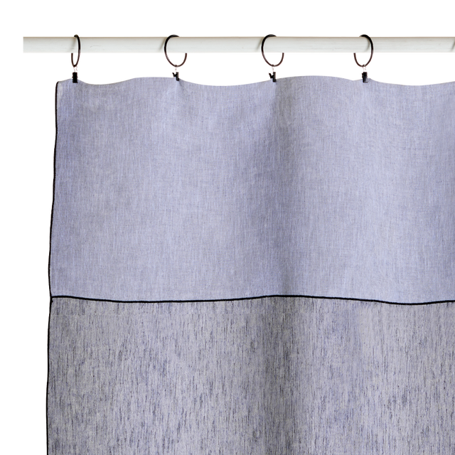 4MURS Voilage LIPARI coloris indigo 140 x 290 cm