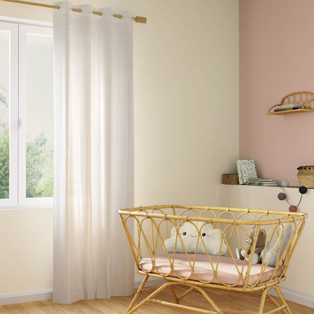 4MURS Voilage TOU coloris blanc 140 x 240 cm