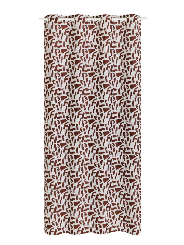 Rideau KANTO coloris brun 140 x 260 cm