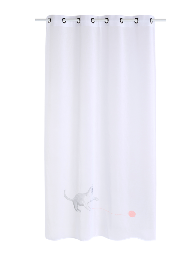 4MURS Voilage TITOU coloris gris 140 x 240 cm