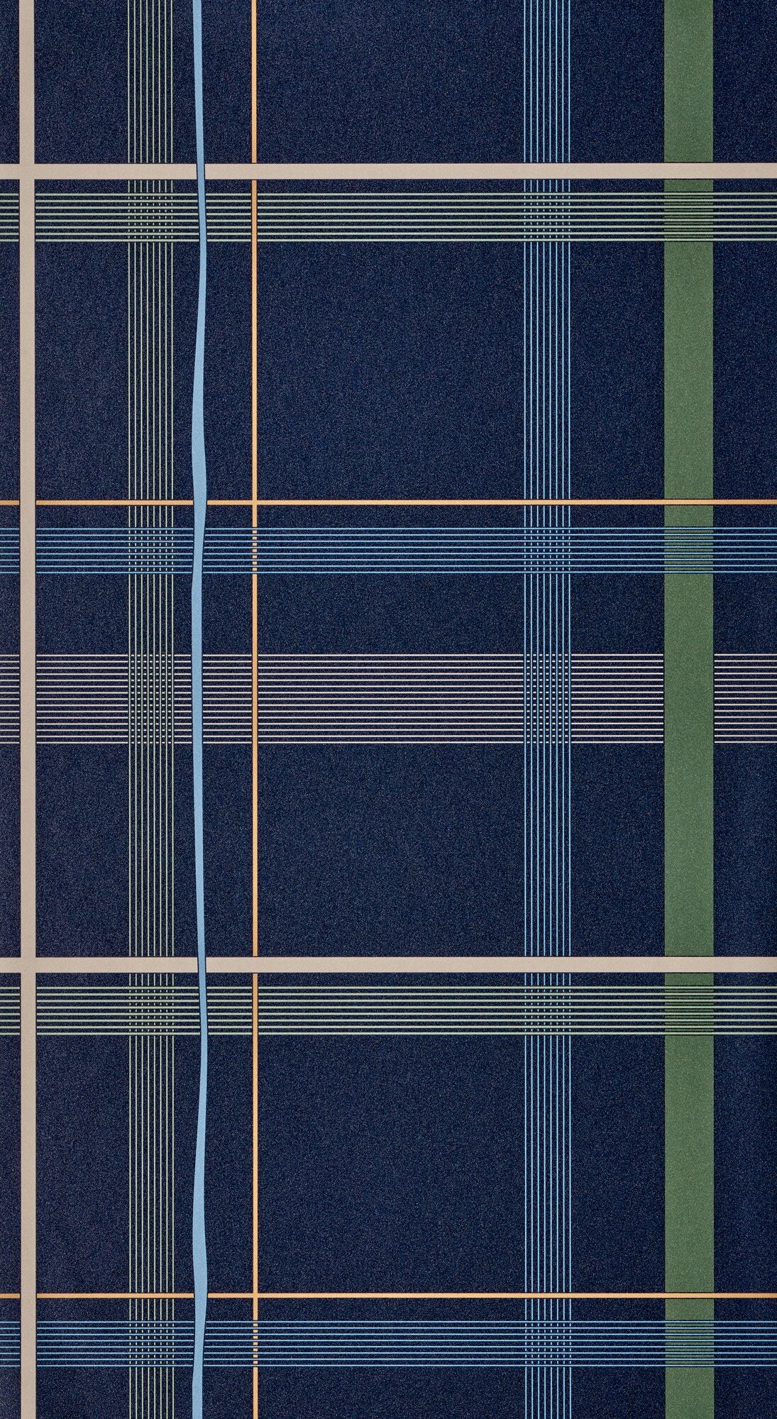 BENSIMON Papier peint intissé Bensimon malo Bleu marine