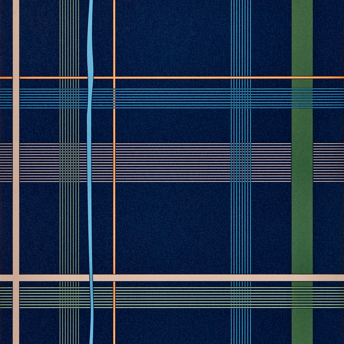 BENSIMON Papier peint intissé Bensimon malo Bleu marine