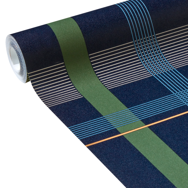 Bensimon Papier peint intissé MALO bleu marine