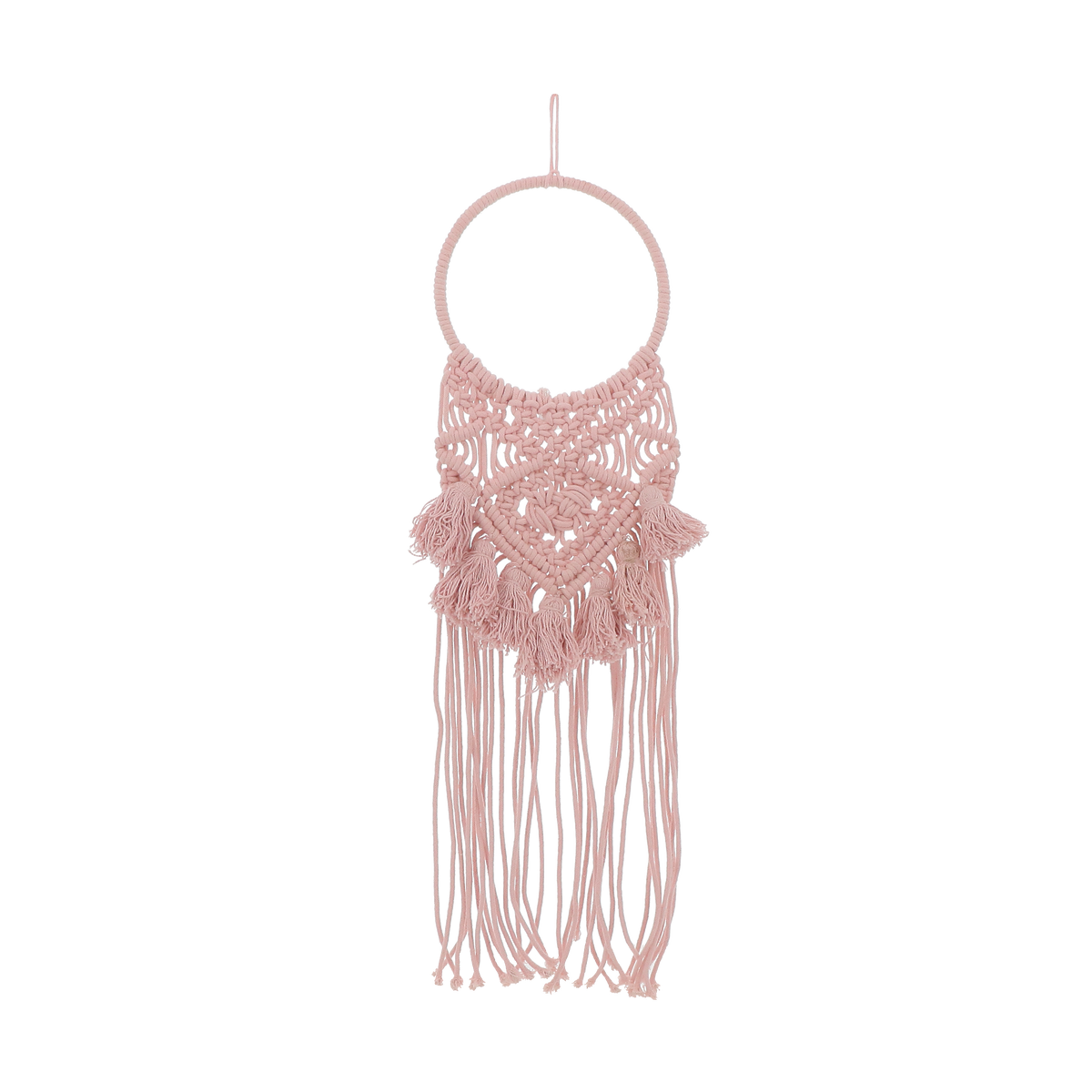 4MURS Suspension en macramé Suria Rose poudré