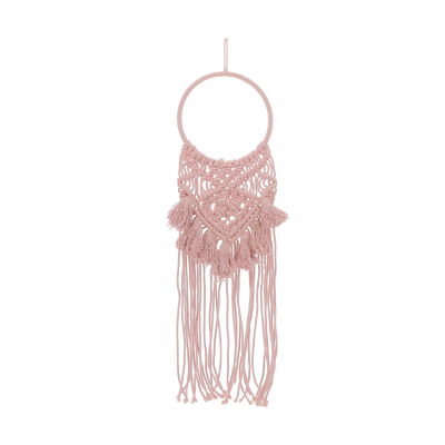 4MURS Suspension en macramé Suria Rose poudré