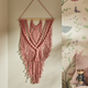 4MURS Suspension en macramé Suri Rose