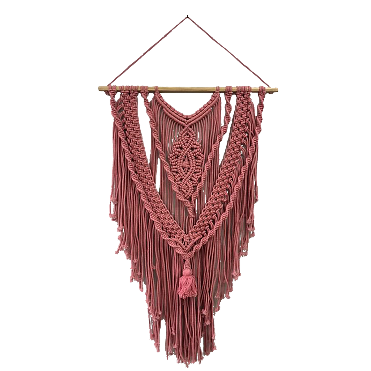 4MURS Suspension en macramé Suri Rose