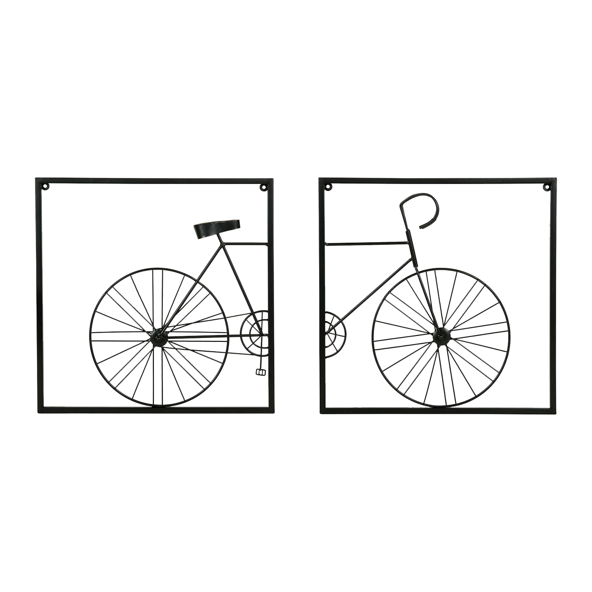 Déco murale métal Rebecka Noir