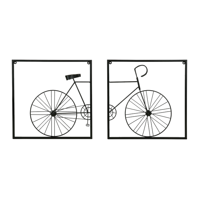 Déco murale métal REBECKA coloris noir