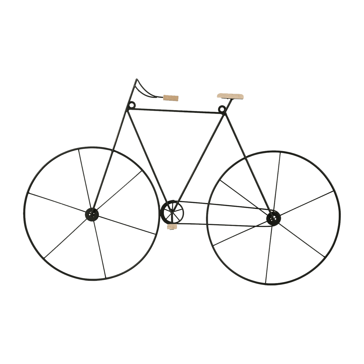 Déco murale métal Hushovd Noir