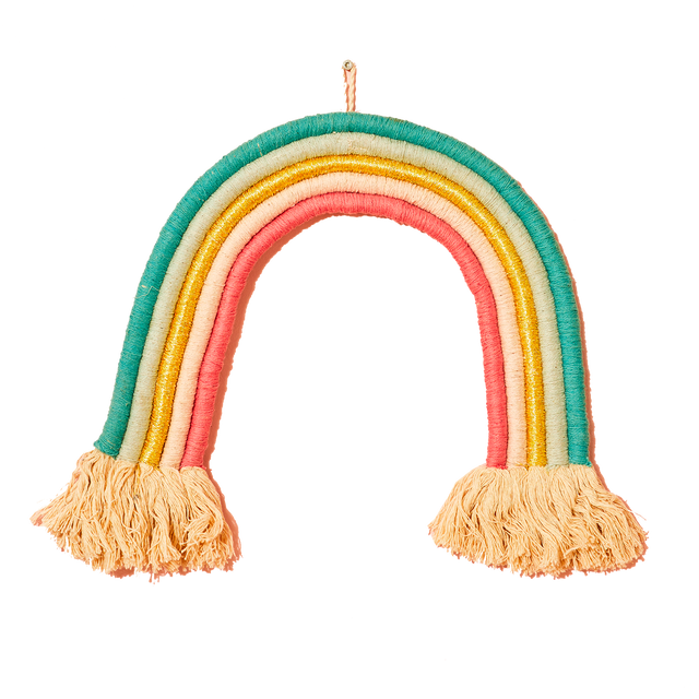 Décoration à suspendre ARC EN CIEL multicolore hauteur 30 cm