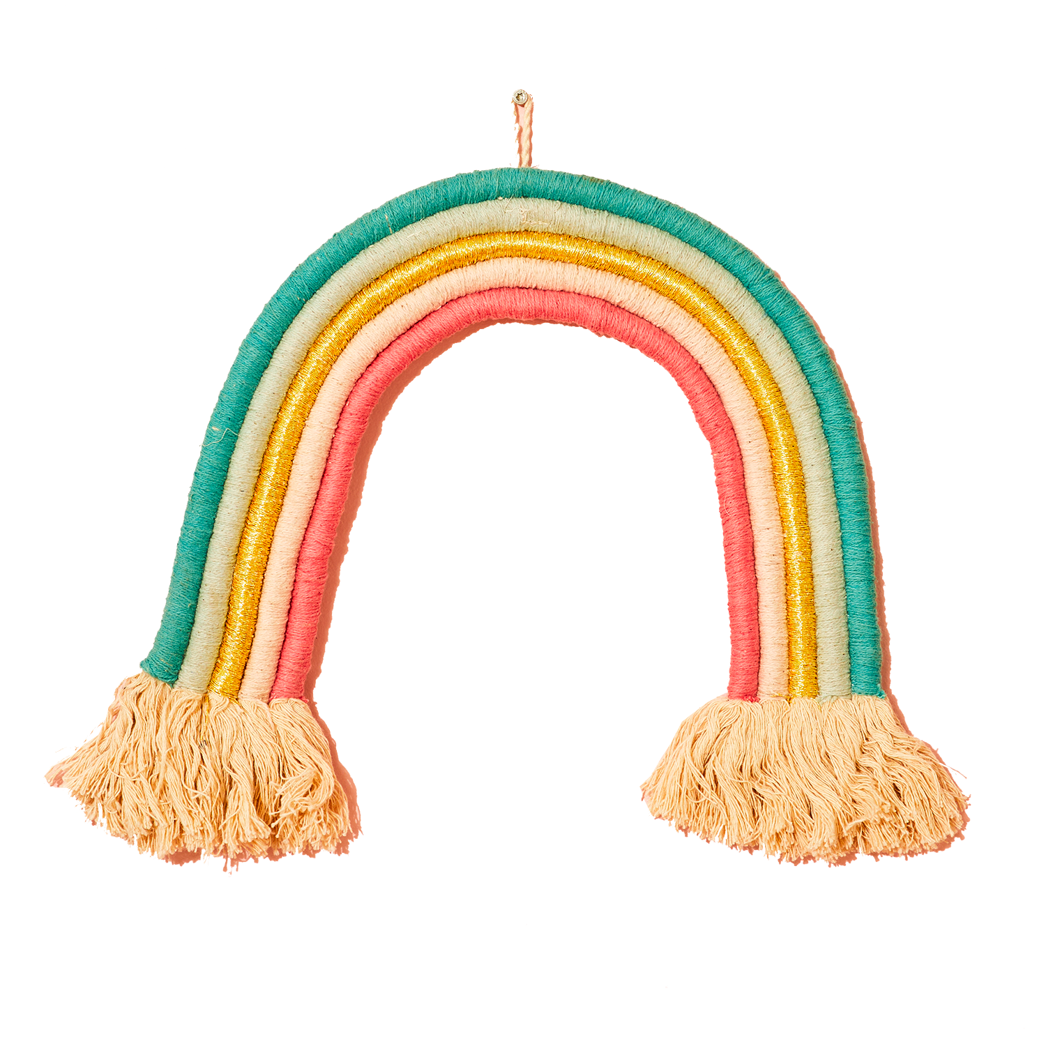 Décoration à suspendre ARC EN CIEL multicolore hauteur 30 cm