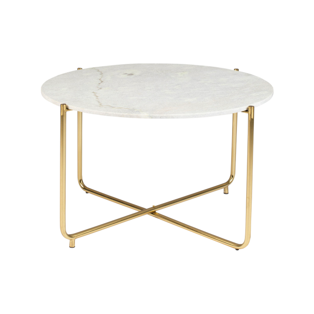 Table basse TIMPA coloris marbre blanc