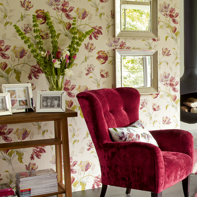 LAURA ASHLEY Papier peint intissé Alison Multicolore