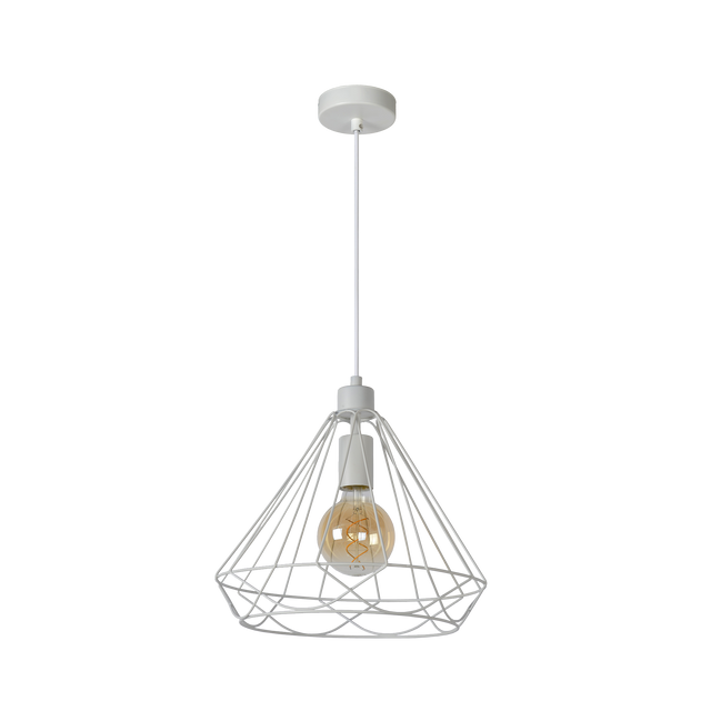 Suspension KYARA coloris blanc 31,5 x 33 cm