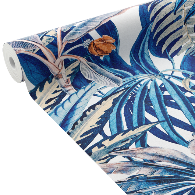 Papier peint intissé CALYPSO coloris bleu nuit