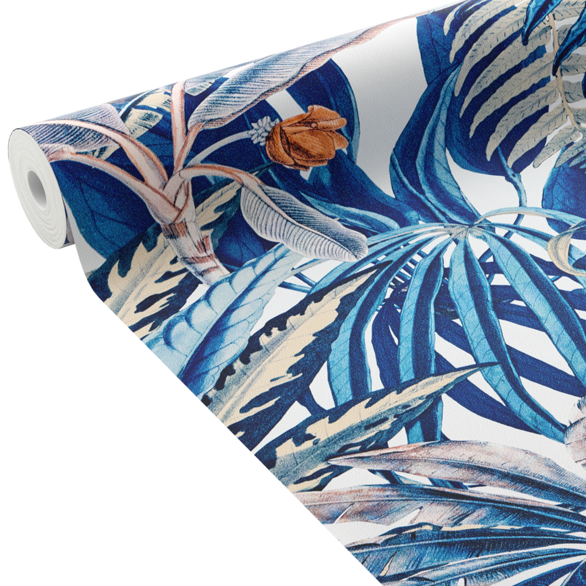 Papier peint intissé CALYPSO coloris bleu nuit
