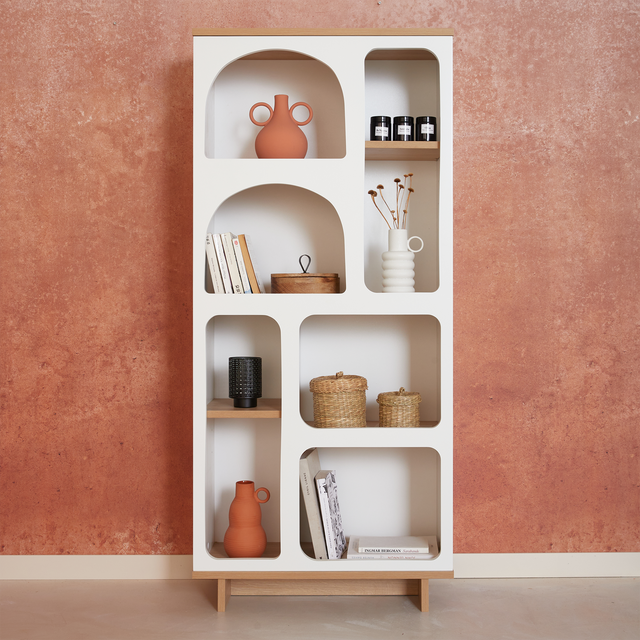 4MURS Bibliothèque HACIENDA coloris blanc