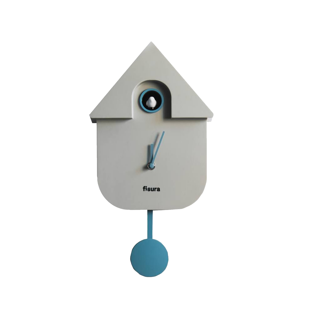 FISURA Horloge Maison coucou Gris et bleu