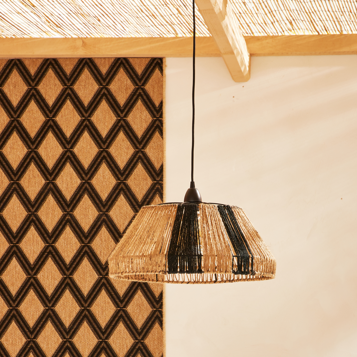 Abat-jour Chiba Noir et beige