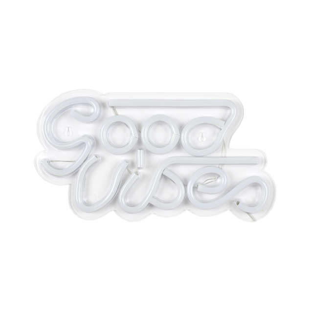 Néon GOOD VIBES coloris blanc