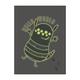 4MURS Toile embellie Cute monster Vert