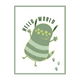 4MURS Toile embellie Cute monster Vert