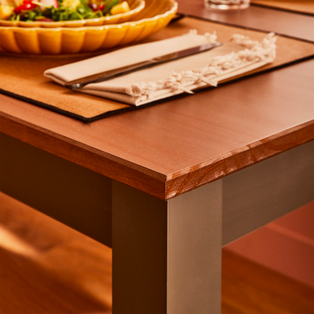 Table de salle à manger LUZERNE gris foncé 160 x 90 cm