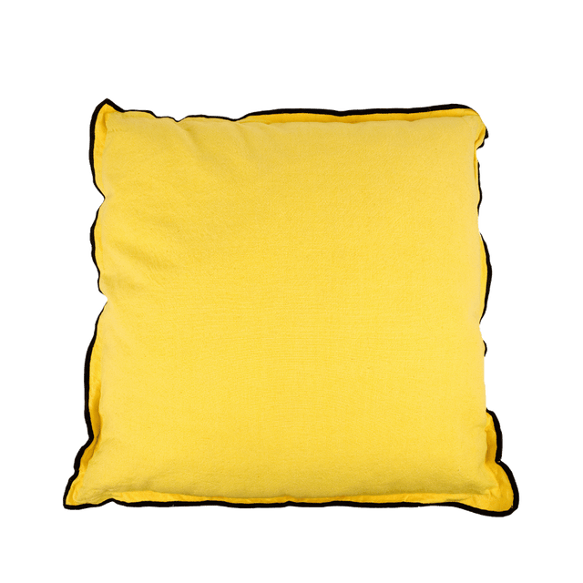 Coussin ISABEL coloris jaune 50 x 50 cm